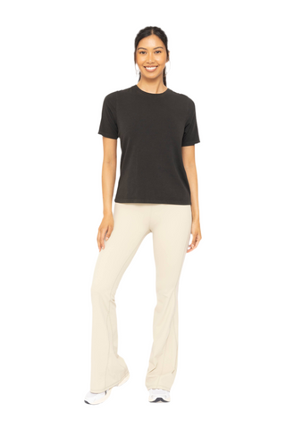 Pima Cotton Classic Boxy Fit Timeless T-Shirt Black - ATIVE