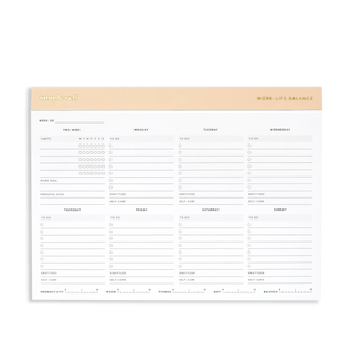 Work-Life Balance Planning Pad - Sand Gray - ATIVE