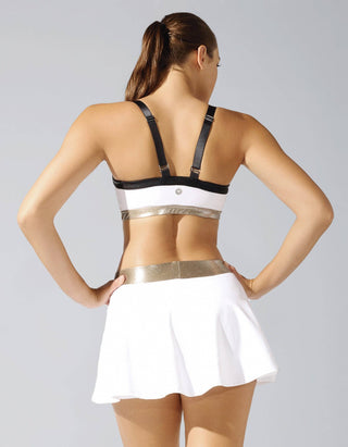 Ace White Crop Top Bra - ATIVE