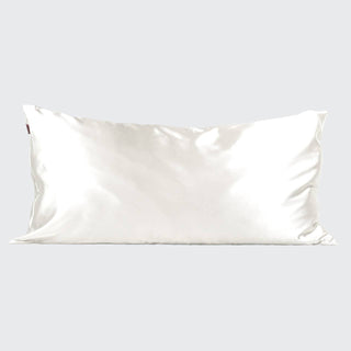 Kitsch Satin Pillowcase – King Size in Ivory - ATIVE
