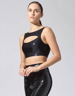 Ray Crop Top Bra Black Onyx  1