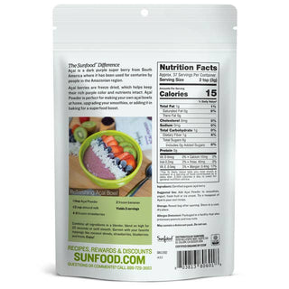 Sunfood Superfoods Organic Acai Powder 4oz - ATIVE