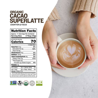 Sunfood Superfoods Organic Cacao SuperLatte (6oz) - ATIVE