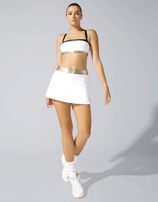 Ace White Crop Top Bra - ATIVE
