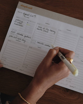 Work-Life Balance Planning Pad - Sand Gray