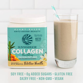Sunwarrior - Tahitian Vanilla Collagen Drink Powder - Vegan, Plant-Based