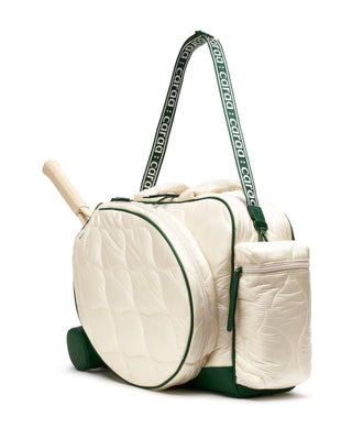 Caraa Tennis Quilted Duffel in Ivory