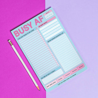 Busy AF To-Do List Notepad – Daily Planner & Productivity Pad