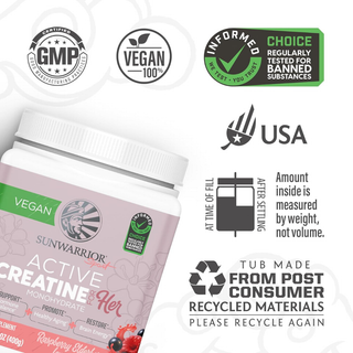 Sunwarrior - Raspberry Elderberry Creatine Drink Powder For Her