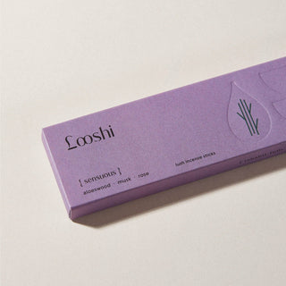 SENSUOUS Natural Incense Sticks with Rose, Musk, Aloeswood