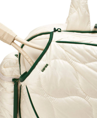 Caraa Tennis Quilted Duffel in Ivory - ATIVE