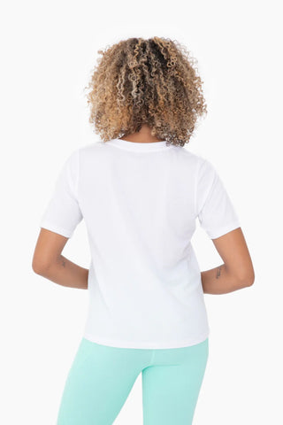 White T-shirt Pima Cotton back