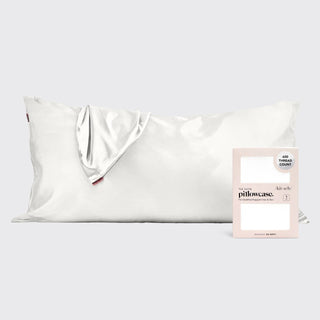 Kitsch Satin Pillowcase – King Size in Ivory - ATIVE