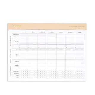 Wellness Tracker Planning Pad - Blush