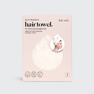 Kitsch Eco-Friendly Hair Towel Ivory