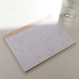 Work-Life Balance Planning Pad - Sand Gray