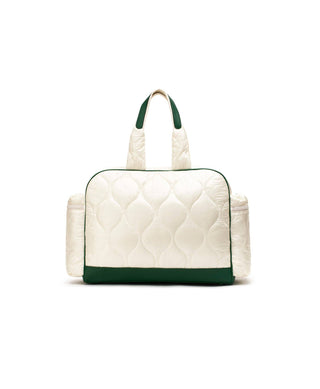 Caraa Tennis Quilted Duffel in Ivory - ATIVE