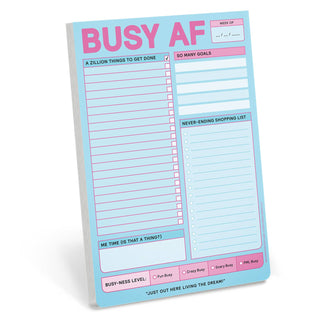 Busy AF To-Do List Notepad – Daily Planner & Productivity Pad