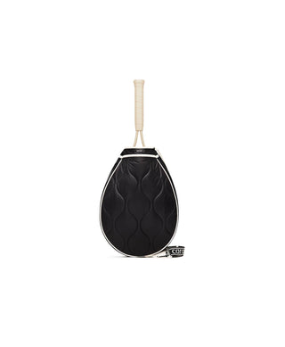 Tennis Quilted Racquet Sling in Black by Caraa